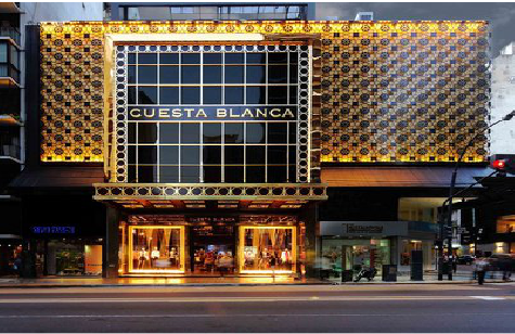 界首门头设计与商业空间的纽带。