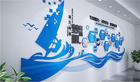 界首海浪主题文化墙如何设计？