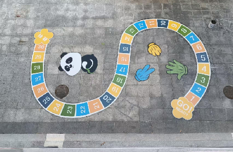 界首地面游戏彩绘