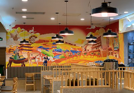 界首商业空间彩绘介绍。