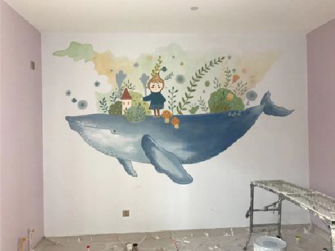 界首手绘墙的特点及优势。